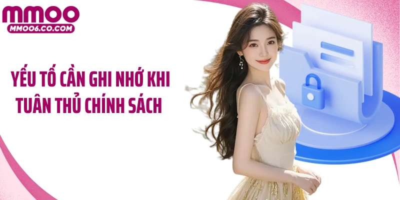 Yếu tố cần ghi nhớ khi tuân thủ chính sách